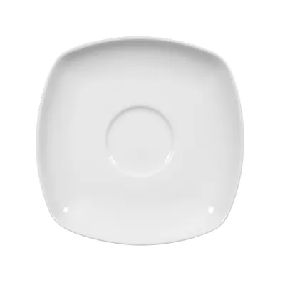 Image de Seltmann Weiden Lido Soucoupe carrée, soucoupe, porcelaine, blanc, 14.6 cm, 001.204069