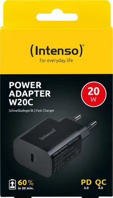 Productafbeelding van Intenso 7802010 Intenso Power Adapter 1x USB-C 20W Black