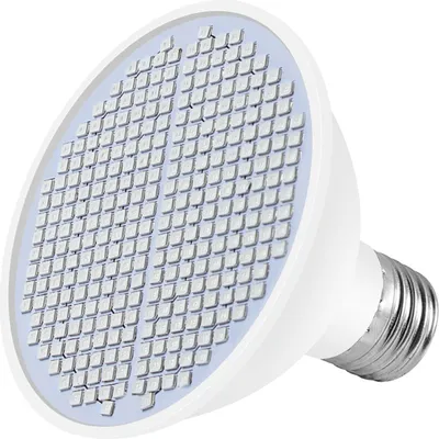 Zdjęcie produktu dla Lampa LED do uprawy roślin E27 – pełne spektrum światła czerwonego i niebieskiego z 300 diodami LED, oświetlenie do uprawy roślin doniczkowych, sadzonek, upraw hydroponicznych i szklarniowych, 85–265 V