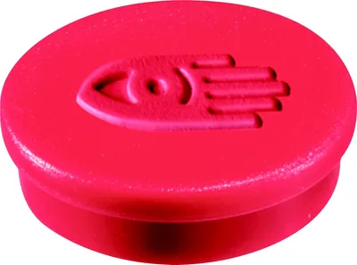 Produktbild von Haftmagnete 20mm Durchmesser rot VE=48x10 Stück