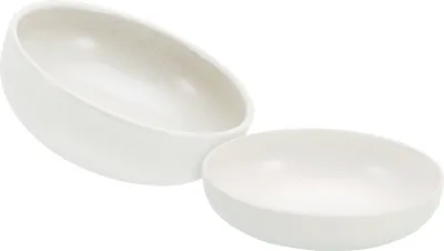 Produktbild von CreaTable, 30003, Uno Offwhite, Salatschüssel 2-tlg, Steinzeug