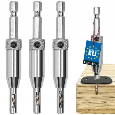 Produktbild von Kotarbau Selbstzentrierendes HSS-Bohrer-Set für Scharniere