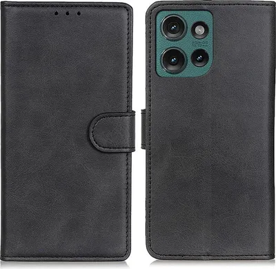 Produktbild von Motorola Edge 50 Neo Hülle - Coverup Luxus Klapphülle - Schwarz