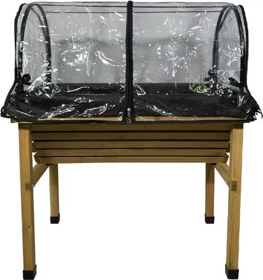Zdjęcie produktu dla Noor WallHugger S 0,75 z ramą i osłoną z PVC, naturalne drewno