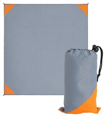 Productafbeelding van Picknickdeken, 140 × 150 cm, opvouwbare stranddeken met 4 hoekzakken