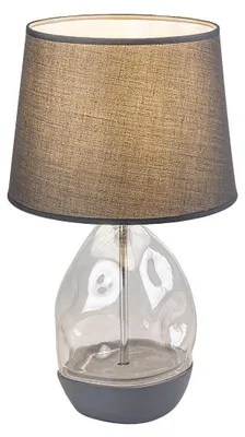Produktbild von Rabalux 74228 Tischlampen Apolonia E27 1x MAX 40 Glas Textil grau