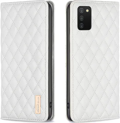 Obrázek produktu pro Galaxy A03S Pouzdro, Elegantní Flip Kožené Pouzdro s Kapsami na Karty a Stojánkem pro Samsung Galaxy A03S A02S Bílý