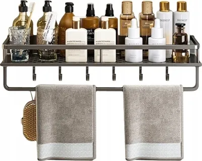 Immagine prodotto di KITCHEN SHEET Gancio singolo lavandino bagno metallo alluminio 60cm