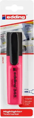 Image de edding 345 surligneur rose (1 blister)