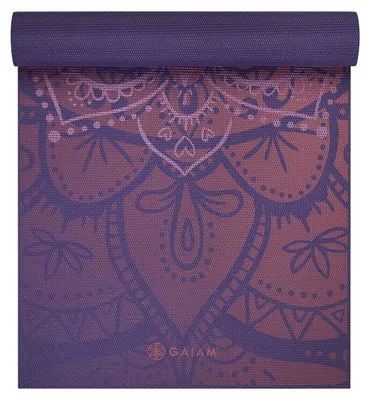 Immagine prodotto di Tappetino yoga metallizzato Gaiam Premium - 6 mm - Rosa ateniese