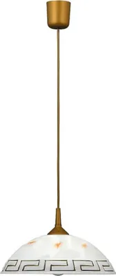 Produktbild von Rabalux 7652 Pendelleuchte 1 Spot Etrusco, E27, bronze-silber-weiß, rund, Mediterran, ø300mm