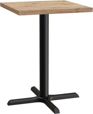 Produktbild von Bistrotisch 80x80 cm | Eiche Artisan | Gusseisengestell mit Kreuzfuß