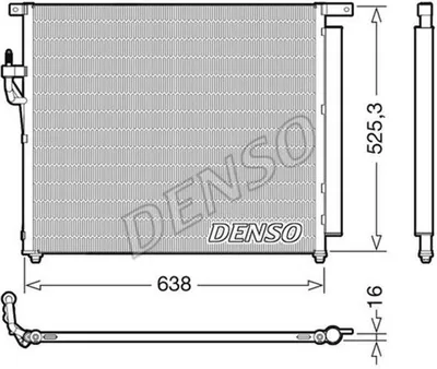 Produktbild von DENSO DCN10049 Kondensator Klimaanlage Klimakondensator für FORD RANGER (TKE) +Trockner
