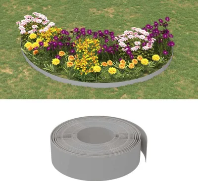 Immagine prodotto di The Living Store Bordatura per prato grigia 10 m 15 cm in polietilene