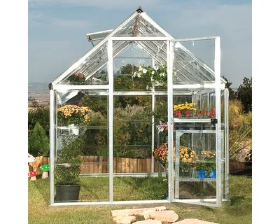 Image de Serre de jardin 3.4m² argent - Palram - 701626 - harmony