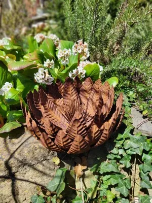 Produktbild von Edelrost Blume Tiara