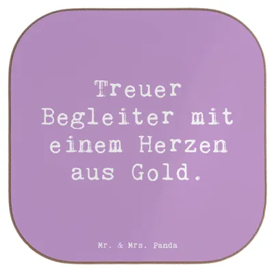 Produktbild von Mr. & Mrs. Panda Untersetzer für Gläser Spruch Skye Terrier Herz - Lavendeltraum - Geschenk, Hundeliebhaber, Hunderasse, Freundschaft, Hunderassen Eigenschaften, Coaster