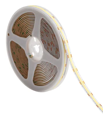 Immagine prodotto di Striscia LED 24V COB, 576 LED/metro, 5 metri, 18W/metro, 1400 lumen/metro, larghezza 8mm, taglio a intervalli di 4cm, IP20, CRI9, temperatura di colore regolabile (CCT) da 2700K a 4000K a 6000K