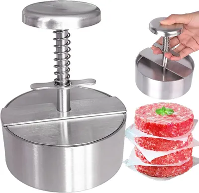 Obrázok produktu pre INF Lis na burgre z nehrdzavejúcej ocele 304 11 cm