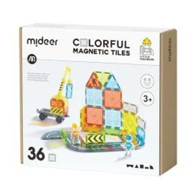Produktbild von Mideer Buntes Magnet-Set Baumeister 36 St.