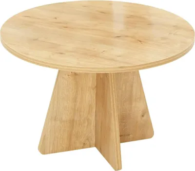 Produktbild von Wohnzimmertisch Elnath, Niedriger Wohnzimmertisch, Kaffeeregal, Couchtisch für Sofa, 60x60h40 cm, Eiche
