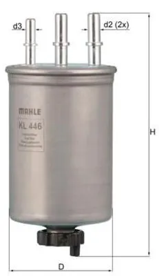 Zdjęcie produktu dla Kraftstofffilter KNECHT KL 446