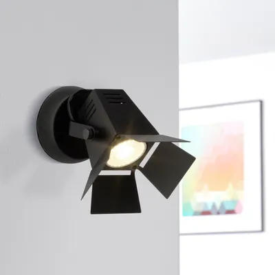 Produktbild von LED Wandstrahler mit warmweißem Licht - Wandspot mit schwenkbarem Kopf