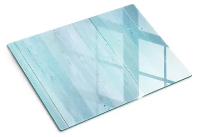 Imagen del producto de Tabla de cortar de vidrio - 40x30 cm - Tabla para la cocina - Vidrio templado - Protector para encimeras - Tabla para servir - Resistente al calor - Tablas azules