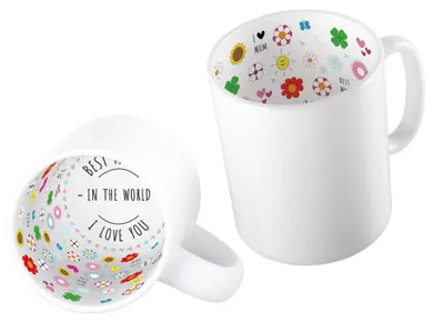 Produktbild von Muttertagstasse - Sublimationsbecher - Keramik - 300 ml - Geschenkbecher