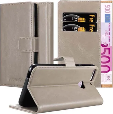 Produktbild von Cadorabo Hülle für HTC Desire 12 PLUS Schutzhülle in Braun Handyhülle Book Tasche Case Etui Luxury