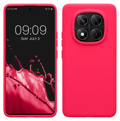 Produktbild von kwmobile Handyhülle für Xiaomi Redmi Note 14 Pro 5G / Redmi Note 14 Pro+ 5G / Poco X7 Hülle - Case Silikon - Kabelloses Laden - Schutzhülle Cover in