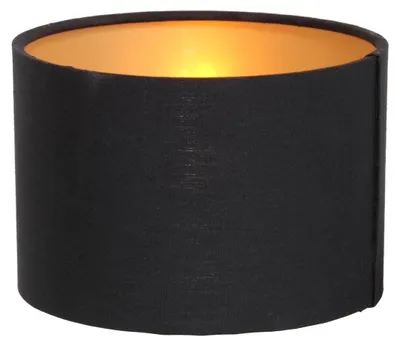 Image de Abat-jour - noir - Lampenkappen - textile - Ø 13cm - E14 - K3333SS - Steinhauer