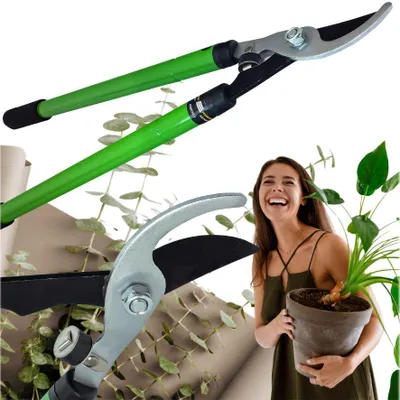 Produktbild von Zweihängige Teleskop-Gartenschere, Astelschere, 68 Cm, Leistungsstark