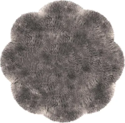 Produktbild von Heitmann Felle Fellteppich Taupe, rund Durchmesser ca. 140 cm 142TP