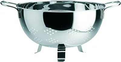 Image de Passoire ronde sur pieds avec 2 poignées - Ø 20 cm - Acier inoxydable - Accessoires de cuisine