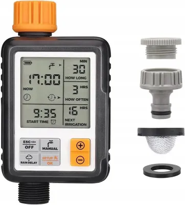 Zdjęcie produktu dla Timer Nawadniania Ogrodu Programator Automatyczny Z Wyświetlaczem Lcd