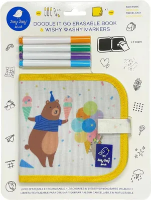 Immagine prodotto di Mini libro da colorare con 4 pastelli Wishy Washy