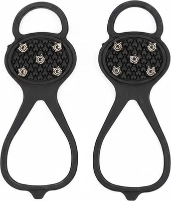 Produktbild von Outdoor-Spikes aus Silikon (Gr.34-46): 5-Zacken Anti-Rutsch-Sohle für Trekking & Winter. Einfach über Schuhe zu ziehen, griffig auf Eis & Schnee