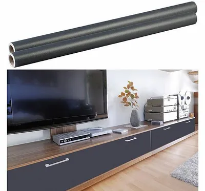 Image de 2 films décoratifs d'ameublement 60 x 300 cm - anthracite