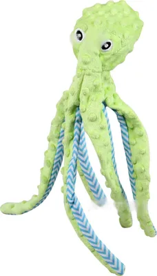 Produktbild von Quietschendes Plüschtier für Hunde, niedliche Oktopus-Form, interaktiv, reduziert Langeweile, gefülltes Kauen für kleine, mittelgroße und große Hunde