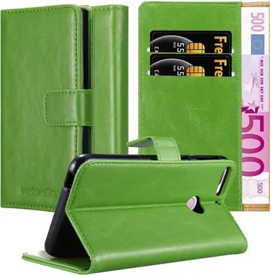 Produktbild von Cadorabo Hülle für HTC Desire 12 PLUS Schutzhülle in Grün Handyhülle Book Tasche Case Etui Luxury