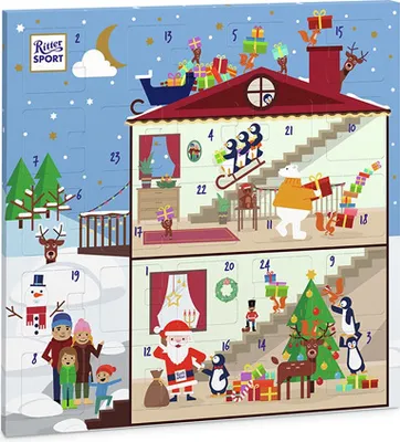 Produktbild von Ritter Sport Quadrat Adventskalender 347g