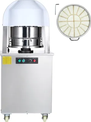 Obrázek produktu pro SucceBuy Elektrický dělič těsta, 20 dílů, automatický, 65-265 g, motor z čisté mědi, zásobník z nerezové oceli 304, pro pekárny a restaurace