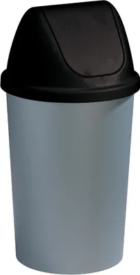 Produktbild von Sunware Schwingdeckeleimer Twinga 45 l, schwarz metallic