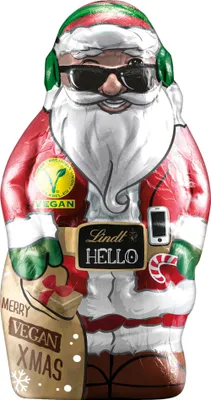 Immagine prodotto di Lindt Hello Santa Prodotto a base di cacao con pasta di mandorle (10%) vegano 80 g