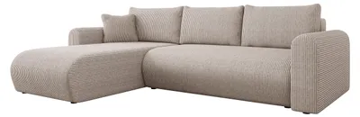 Produktbild von MIRJAN24 Ecksofa Eliwo Cord, Polsterecke, L-Form Sofa, Polstergarnitur, Eckcouch vom Hersteller (Farbe: Poso 03)
