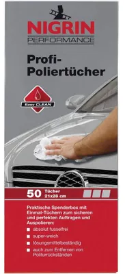 Produktbild von NIGRIN Profi-Poliertücher Spenderbox mit 50 Tüchern