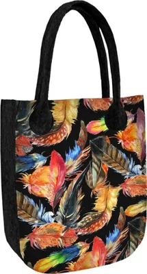 Produktbild von ARCO DESIGN Filztasche Handtasche CITY Alnthrazit Plume 42 x 35 cm