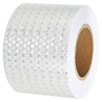 Obrázok produktu pre Solidchoice – Reflexná páska – 100 cm x 10 cm, bezpečnostná, biela