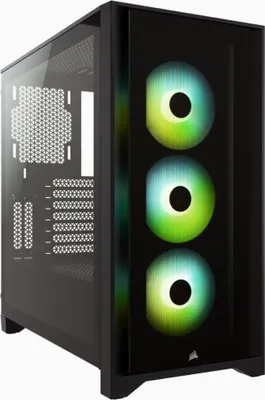 Produktbild von Corsair iCUE 4000X RGB - Tower - ATX - Seitenteil mit Fenster (gehärtetes Glas)